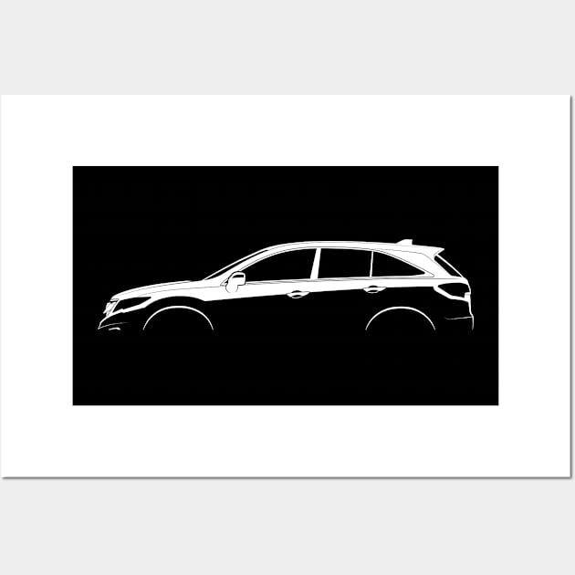 Acura RDX (TB3) Silhouette Wall Art by Car-Silhouettes